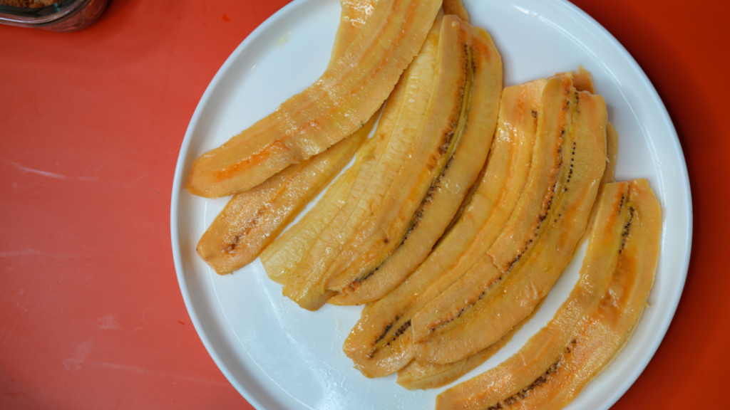 sweet yellow plantain strips